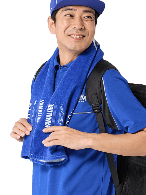 スポーツタオル：着用イメージ