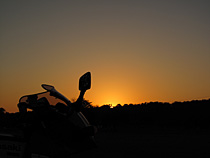 夕日